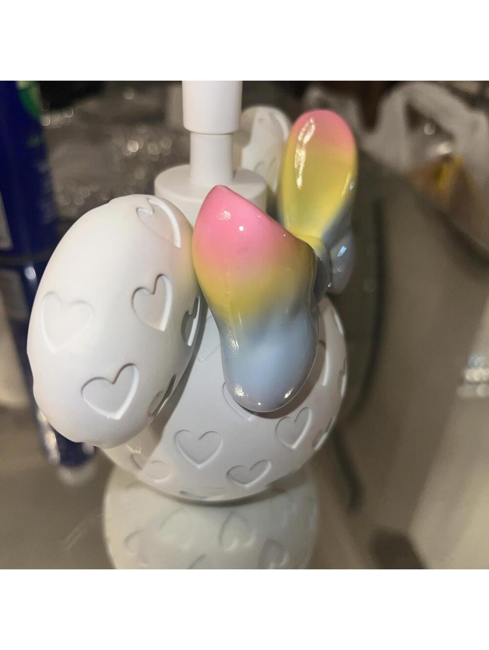DISNEY Minnie Mouse Rainbow Bow Soap/Lotion Dispenser With Pump New - Picture 3 of 5